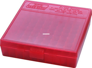 MTM P-100-45-29 Case-Gard Flip-Top - 100-Round Handgun Ammo Box, 45ACP - P-100-45-29