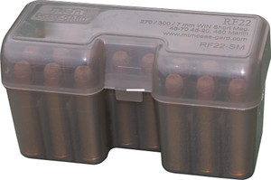 MTM RF-22-SM-41 Case-Gard Flip-Top - 22-Round Rifle Ammo Box Short Mags - RF-22-SM-41