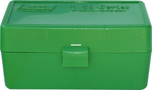 MTM RS-S-50-10 Case-Gard Flip-Top - 50-Round Rifle Ammo Box, 22-250 - RS-S-50-10