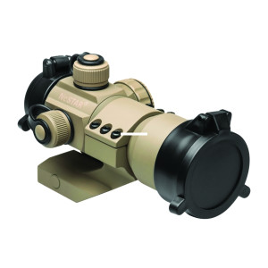 NcSTAR DRGB135T Reflex Sight - CR2032 Lithium Batt, 1x, Cantilever - DRGB135T