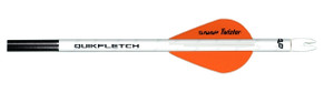 New Archery 60-637 Quickfletch - Twister 2" Vanes W, O, O 6PK - 60-637