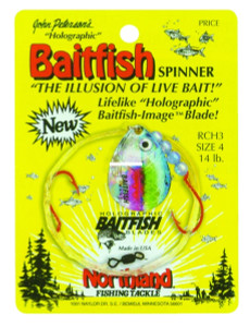 Northland RCH4-RB Baitfish-Image - Spinner Harness #4,#2 1/Cd Rainbow - RCH4-RB