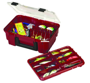 Plano 134830 Magnum Satchel - 11.5"x8.25"x5" Red/Smoke Cover - 134830 Plano 134830 Magnum Satchel - 11.5"x8.25"x5" Red/Smoke Cover - 134830