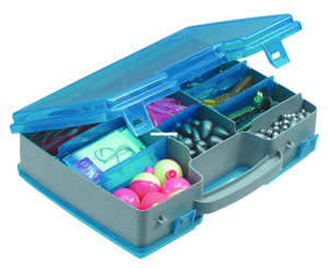 Plano 171502 Tackle Storage Tote - 11x8x3" Gray/Blu - 171502 Plano 171502 Tackle Storage Tote - 11x8x3" Gray/Blu - 171502