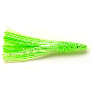 P-Line SQD6-0006 Double Skirt, 6" - Natural Glow/Green Glow, 2/Pack - SQD6-0006