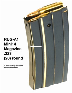 ProMag RUGA1 Ruger Mini14 Magazine - .223 Rem 20 Rd Blue State Laws Apply - RUGA1