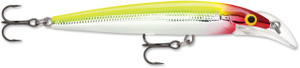 Rapala SCRDHJ10CLN Scatter Rap Deep - Husky Jerk 10 Clown 4" 3/8 Oz. - SCRDHJ10CLN Rapala SCRDHJ10CLN Scatter Rap Deep - Husky Jerk 10 Clown 4" 3/8 Oz. - SCRDHJ10CLN