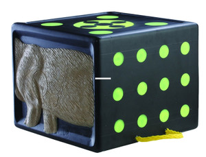 Rinehart 18311 Rhinoblock Target - Deer Vitals 2 Sides Target Dots on - 18311