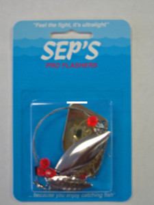 Sep's 20300 Pro Flasher, Willow - Blades, Combo Red Bead - 20300