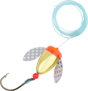 Wordens 687-MGLD-MY Spin-N-Glo - Walleye Rig, Sz 8, Metallic Gold - 687-MGLD-MY