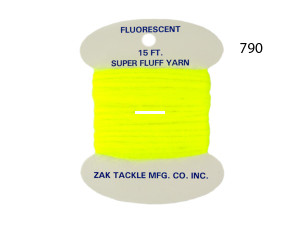 Zak Z-790 Super Fluff Yarn, 180" - Fluorescent Chartreuse - Z-790
