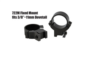 Warne 722M Rimfire Rings Steel 1" - Tube Fixed High Matte 11mm&3/8"DT - 722M Warne 722M Rimfire Rings Steel 1" - Tube Fixed High Matte 11mm&3/8"DT - 722M