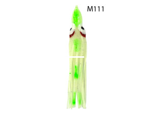 Zak Tackle Z-WWM111 Wally Whale - 4.5" Squid - Rigged, Milky - Z-WWM111
