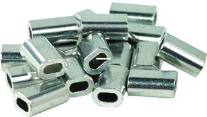 Billfisher 1.2AL-25 Aluminum Single - Sleeves 80-100Lb 25Pk - 1.2AL-25 Billfisher 1.2AL-25 Aluminum Single - Sleeves 80-100Lb 25Pk - 1.2AL-25