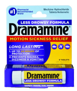 Dramamine 1810LD Motion Sickness - Less Drowsy 8 tablets - 1810LD