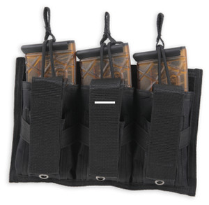 Bulldog BDT-62 Tri-Double Molle mag - pouch black (holds 3 MSR mags + - BDT-62