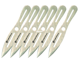 Smith & Wesson SWTK8CP 6 pack 8" - Throwing Knives. Steel Dual Edged - SWTK8CP Smith & Wesson SWTK8CP 6 pack 8" - Throwing Knives. Steel Dual Edged - SWTK8CP
