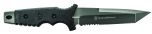 Smith & Wesson SW7S Full Tang Fixed - Blade Knife, 5.2" Partially - SW7S