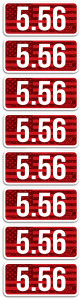 MTM CL556 Ammo Caliber Labels, 556 - 8-Pack - CL556