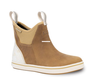 Xtratuf XWAL-901 Women's Leather - Ankle Deck Boot Taupe/Scales Size 6 - XWAL-901