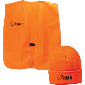 HME HME-VESTKC-OR Orange Vest & - Beanie - HME-VESTKC-OR