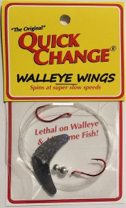 Quick Change QW51 Walleye Wing - 2 - Hook Harness - 66" 14 #test- 1 1/2 - QW51