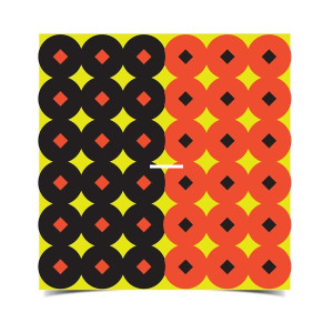 Birchwood Casey BC-34117 ShootNC 1" - Orange & Black Pasters/Targets - - BC-34117