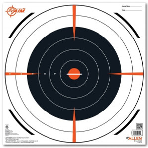 Allen 15334 EZ Aim Paper 12" - Bullseye 13 Pack. - 15334