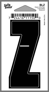 Salty Bones BLZ 3" Vinyl Boat - Letter "Z" - BLZ Salty Bones BLZ 3" Vinyl Boat - Letter "Z" - BLZ