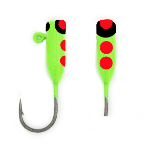RBM Jigs 1418 Sour Apple - 2 Pk UV - + Glow Steelhead (1/16 oz) Jigs - - 1418 RBM Jigs 1418 Sour Apple - 2 Pk UV - + Glow Steelhead (1/16 oz) Jigs - - 1418