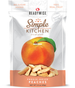 ReadyWise SK02-008 Simple Kitchen - Freeze-Dried Peaches/4 Serving - SK02-008 ReadyWise SK02-008 Simple Kitchen - Freeze-Dried Peaches/4 Serving - SK02-008