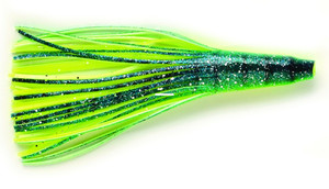 P-Line SQD6-0005 Double Skirt, 6" - Green White Dolphin, 2/Pack - SQD6-0005