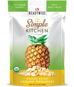 ReadyWise RWSK02-016 Simple Kitchen - Organic Freeze-Dried Pineapple/1 - RWSK02-016 ReadyWise RWSK02-016 Simple Kitchen - Organic Freeze-Dried Pineapple/1 - RWSK02-016