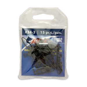AFW FCLSS100B-A Brass Coastlock - Snap Swivels, Size #3, 100 lb (45 - FCLSS100B-A AFW FCLSS100B-A Brass Coastlock - Snap Swivels, Size #3, 100 lb (45 - FCLSS100B-A