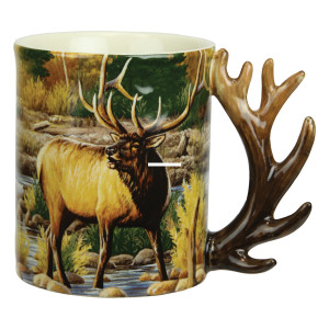 Rivers Edge 2432 Ceramic Mug 3D - 15oz - Elk Scene - 2432 Rivers Edge 2432 Ceramic Mug 3D - 15oz - Elk Scene - 2432