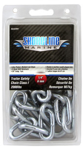 Shoreline Marine SL52291 Safety - Chain 1/4"X32" 1-Pc - SL52291