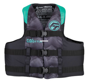 Full Throttle 112200-505-080-22 - Adult Nylon Aqua 2XL/4XL - 112200-505-080-22