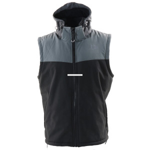 Blackfish 15977 Gale Softshell Vest - (Charcoal/Black) L - 15977