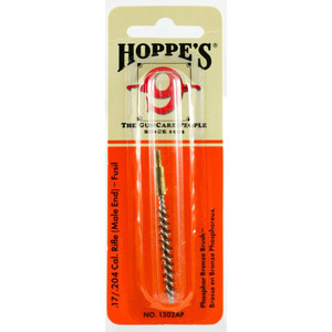 Hoppe's - Bronze 17 Cal Male Rifle Bore Brush - 1302AP