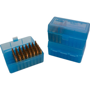 Mtm Case-gard - 50 Ser Med Rifle Ammo Box 50rd - Cl Blu - RM5024