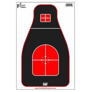 Pro-shot - Tactical Precision Tgt Red/black 8 Pack - TPRSBLK8PK