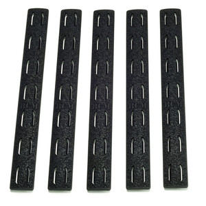 Bravo Company - Keymod Rail Panel Kit 5.5in 5pk Blk - BCMKMRRPBLK5