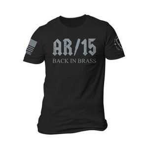 Nine Line Apparel - Back In Brass Tshirt Black L - E9ARBLACKTSBLACKL