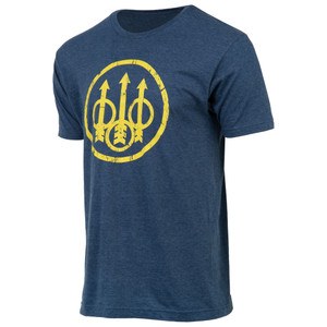 Beretta Usa Corp - Distressed Trident Tshirt Navy Bl S - TS721T18900058S