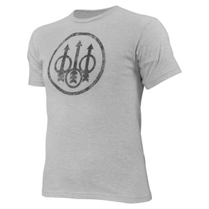 Beretta Usa Corp - Distressed Trident Shirt Grey Melange Xl - TS721T18900915XL