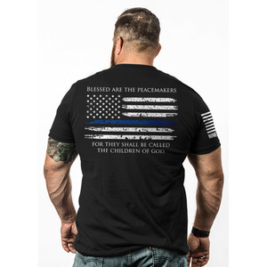 Nine Line Apparel - Thin Blue Line-tshirt Black 2xl - TBLTUSABLACK2XL