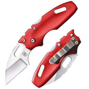Cold Steel - Mini Tuf Lite Pln Edg Red 2in Ova Blde - CS20MTR