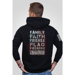 Nine Line Apparel - 5things Hoodie Black 3xl - 5THINGSHBLACK3XL