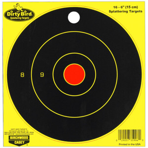 Birchwood Casey - Case Of 12 Dirty Bird 6in Dia Green Bullseye 16pk - BC35906