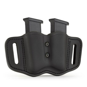 1791 Gunleather - Double Mag Polymer Dbl Stack Stealth Blk - MAGF22SBLA